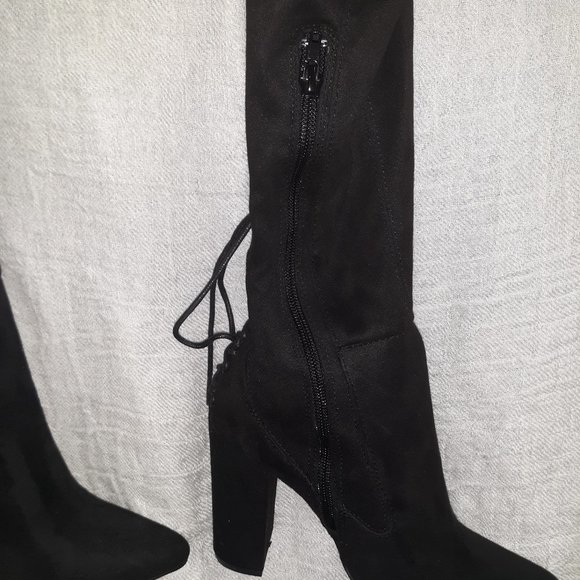 ((Listing#168)) Shoedazzle Knee Boot - Picture 2 of 16